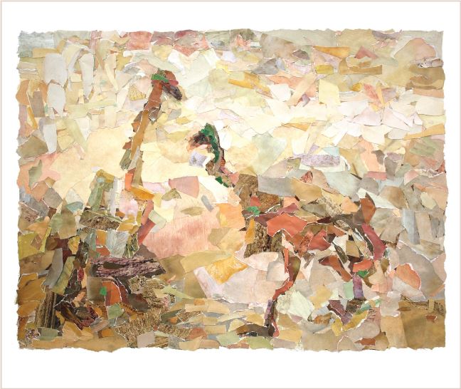 שני יענים - קולאז'